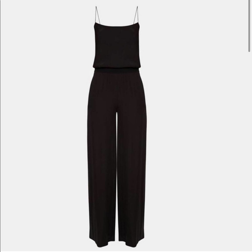 Zimmermann Black Silk Wide Leg Jumpsuit